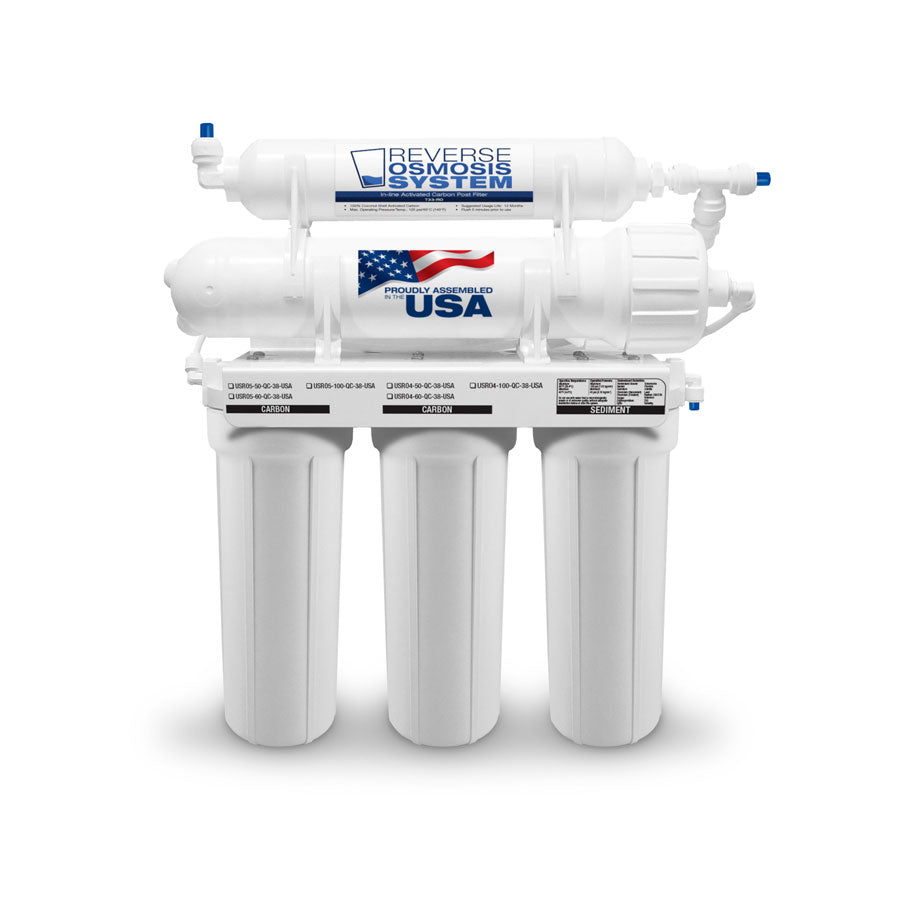 H2O USRO5-100-JG-NF, 5Stage Reverse Osmosis System (No Faucet)
