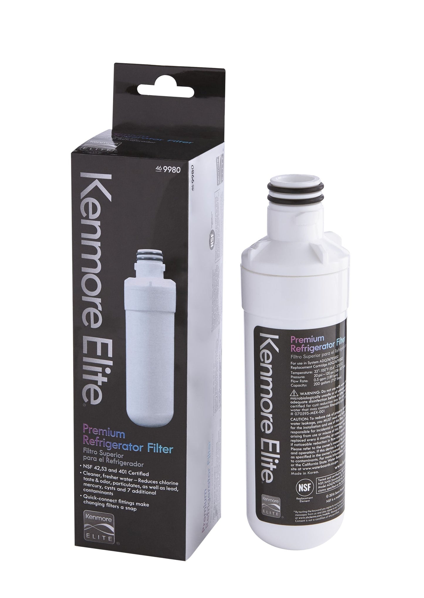 Kenmore 46-9980 Refrigerator Water Filter Replacement Cartridge