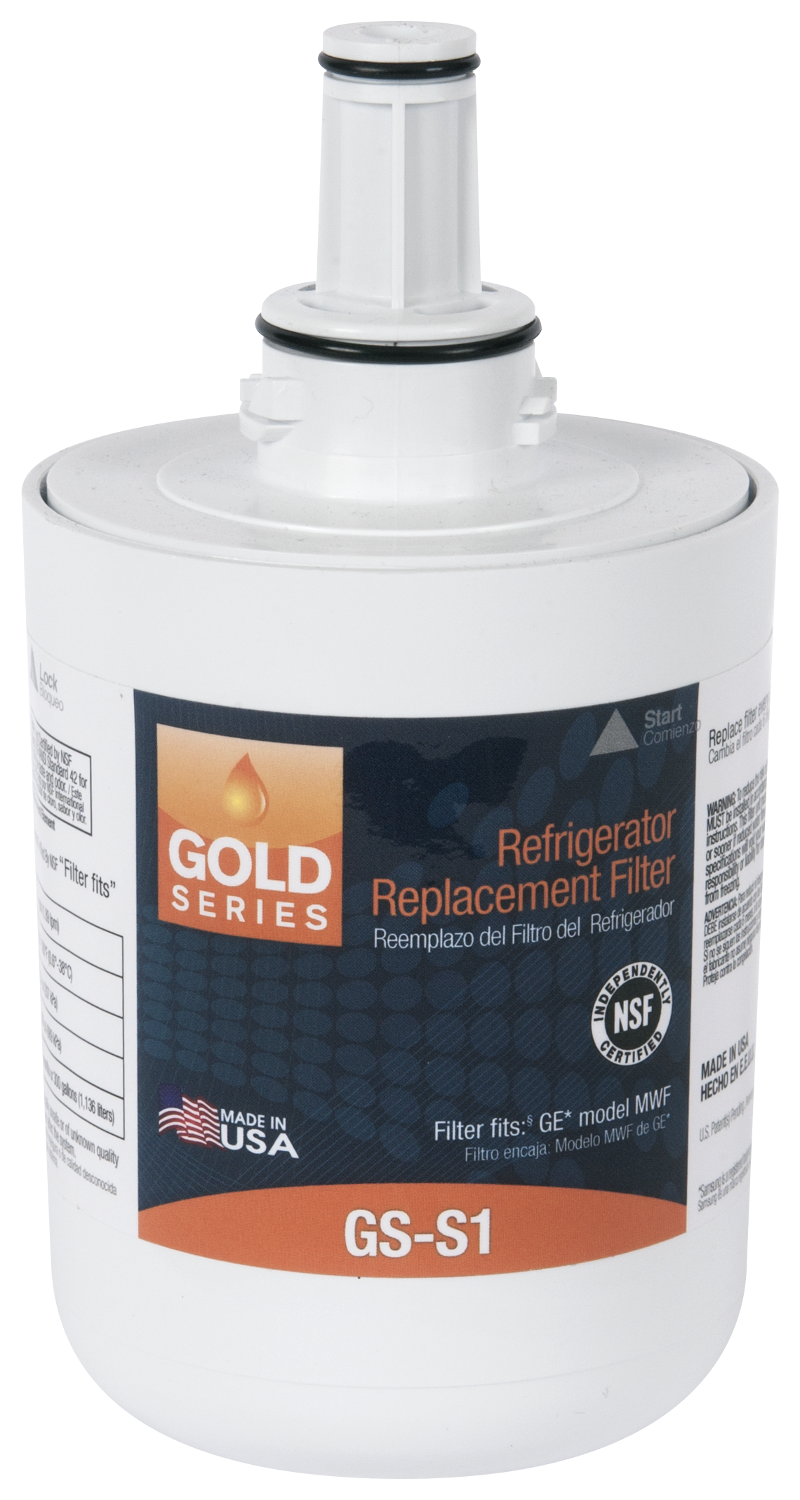 Gold Series GS-S1 Refrigerator Water Filter Replacement Cartridge