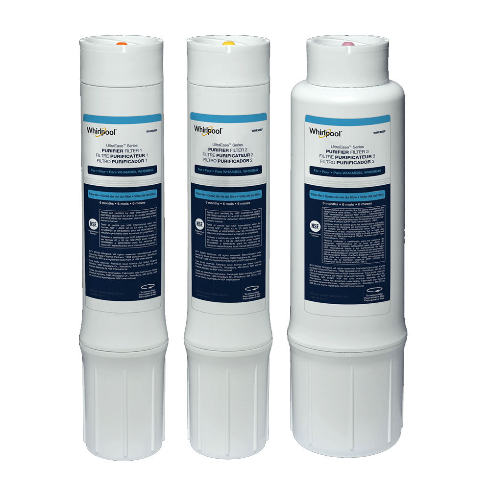 Whirlpool WHEMBF Under Sink Replacement Filters for Whambs5 and Whemb40