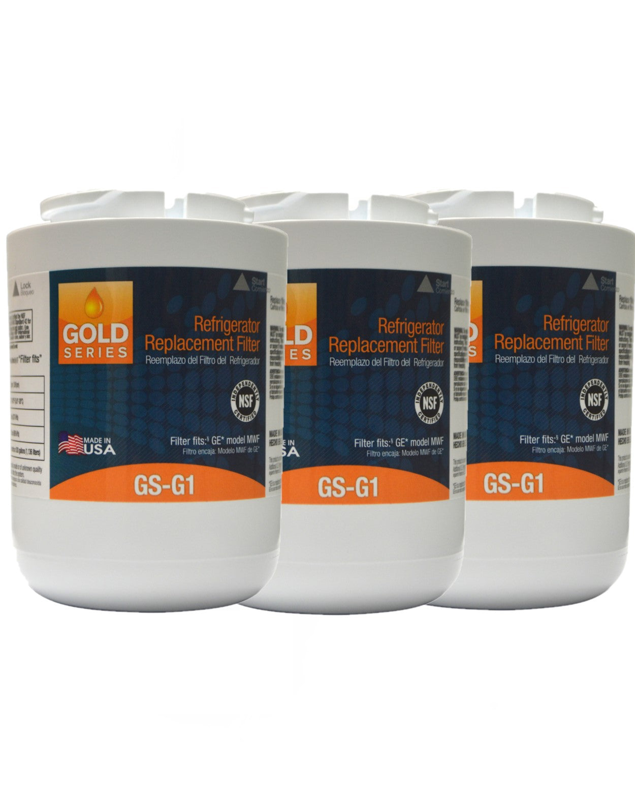 Gold Series GS-G1 Refrigerator Replacement Filter Fits GE MWF