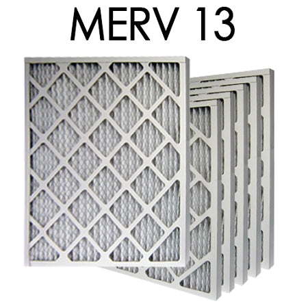 18x18x1 MERV 13 Pleated Air Filter 6PK - 17.75x17.75x.75 - Actual Size