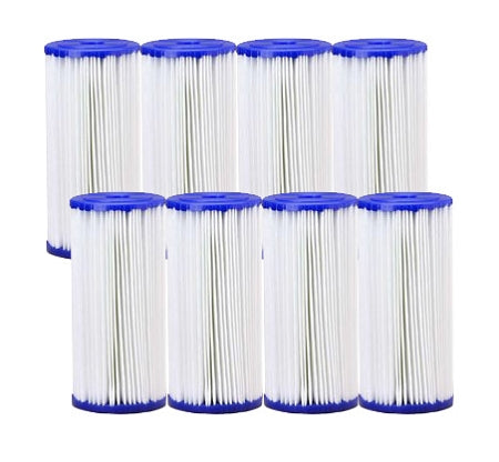 30 Micron Pleated Polyester Sediment Filter 4.5 x 10 Replaces FXHSC - 8 Pack