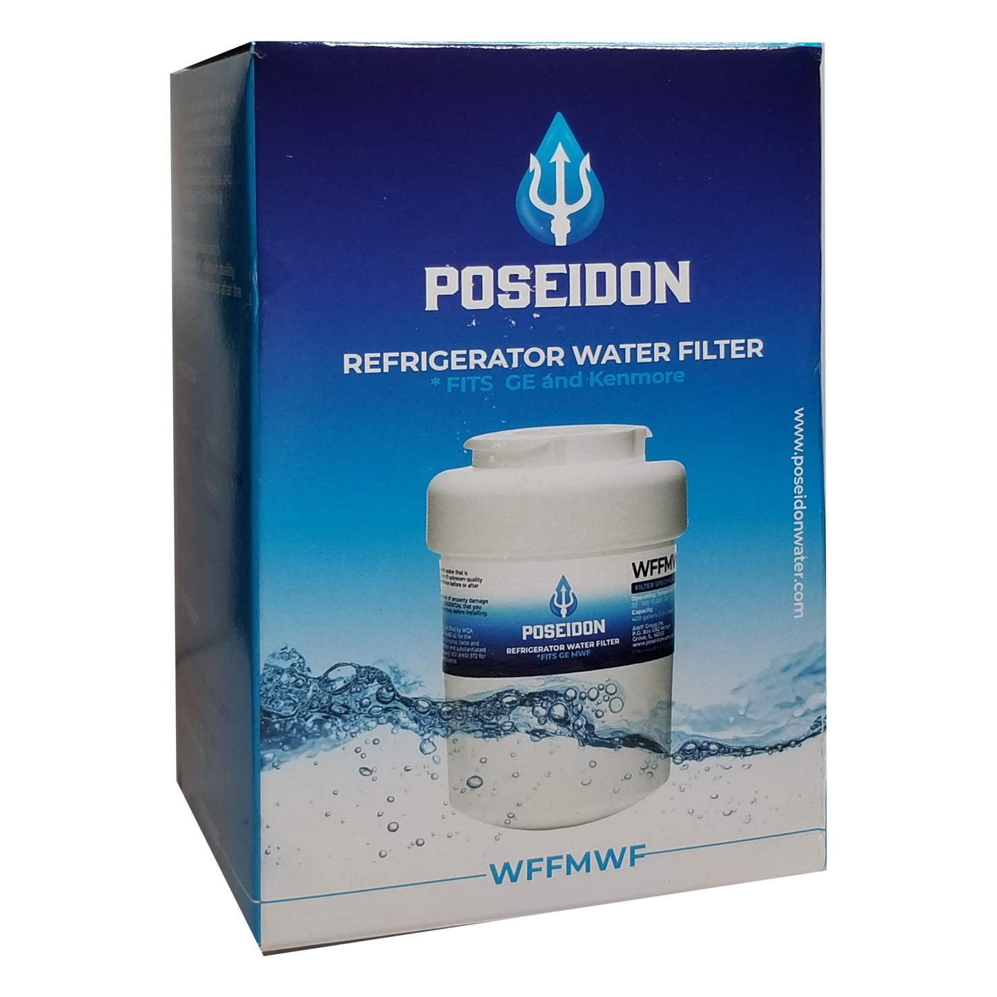 Poseidon WFFMWF Refrigerator Water Filter Replacement Cartridge